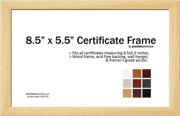 Real Estate License Certificate Frame