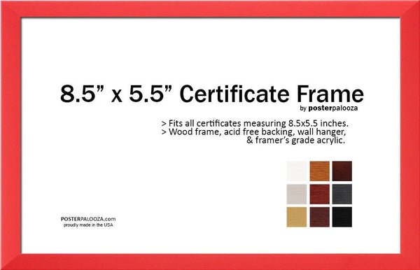 8.5" x 5.5" Professional Engineer Certificate Frame