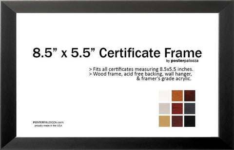 11" x 8.5" CompTIA Frame