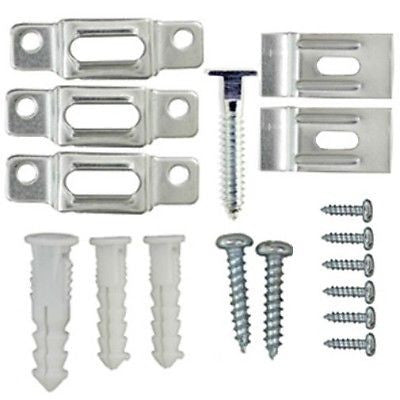 Picture Frame Security Hangers / Hardware For Wood or Metal Frames - Free Wrench