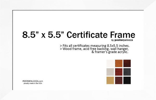 8.5" x 5.5" Professional Engineer Certificate Frame