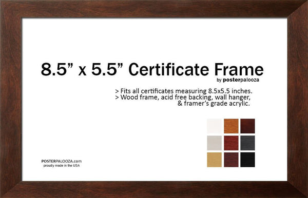 8.5" x 5.5" CompTIA Frame