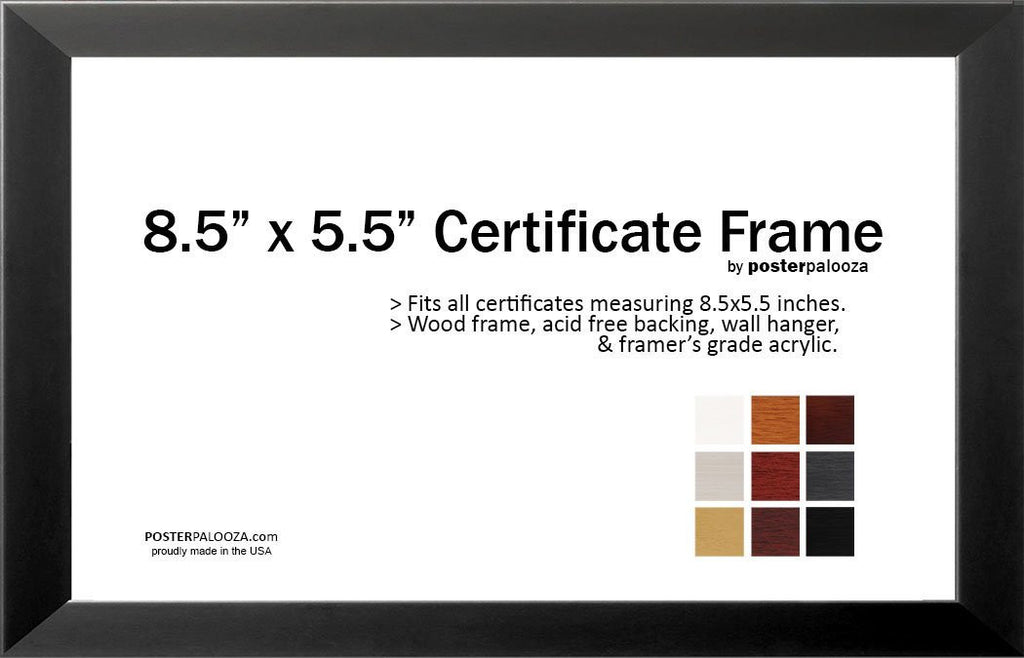 8.5" x 5.5" CompTIA Frame